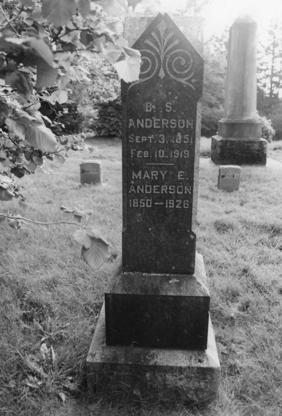 Anderson, BS and MaryE