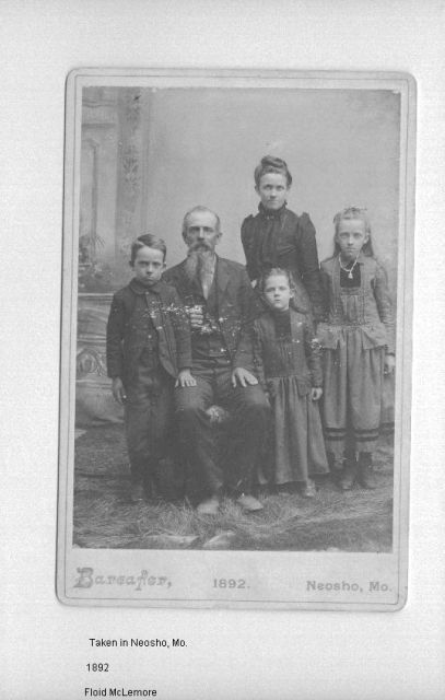 Floid McLemore 1892 in Neosho, Missouri